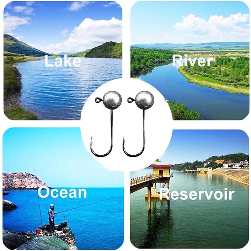 10pcs/lot Jig Head Fishing Hoo - Fishing Hook Barbless 评论和价格