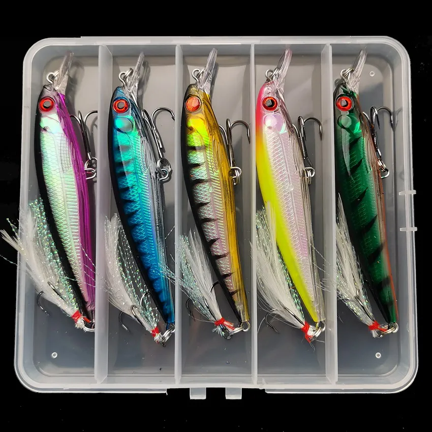Laser 3D Eyes Bionic Minnow Fi - Fishing Hook Treble 评论和价格