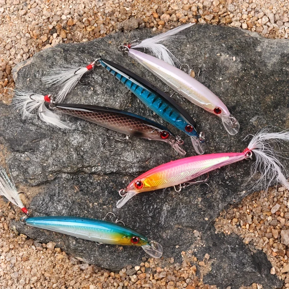 Laser 3D Eyes Bionic Minnow Fi - Fishing Hook Treble 评论和价格