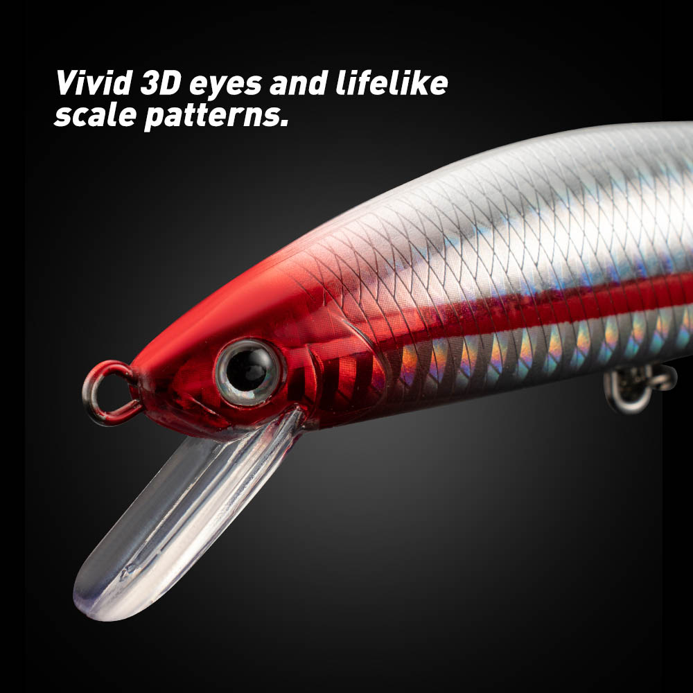 Fishing Lure Sinking Minnow 13 - Fishing Hook Treble 评论和价格