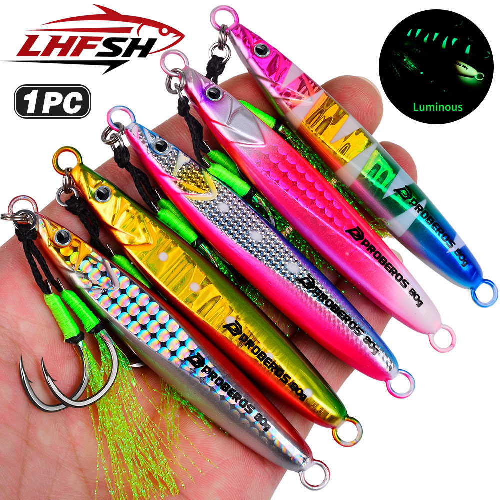 LHFSH Luminous Metal Jig Fishi - Fishing Hook Treble 评论和价格