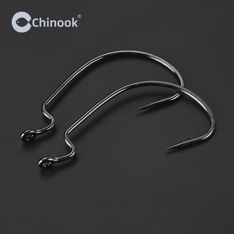 Chinook 20pcs Wide worm Texan  - Fishing Hook Barbless 评论和价格