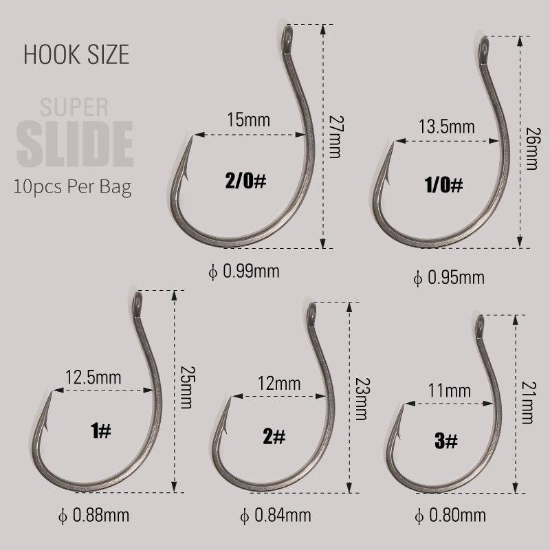 LUREHOLIC PTFE Super Slide Wac - Fishing Hook Assortment 评论和价格