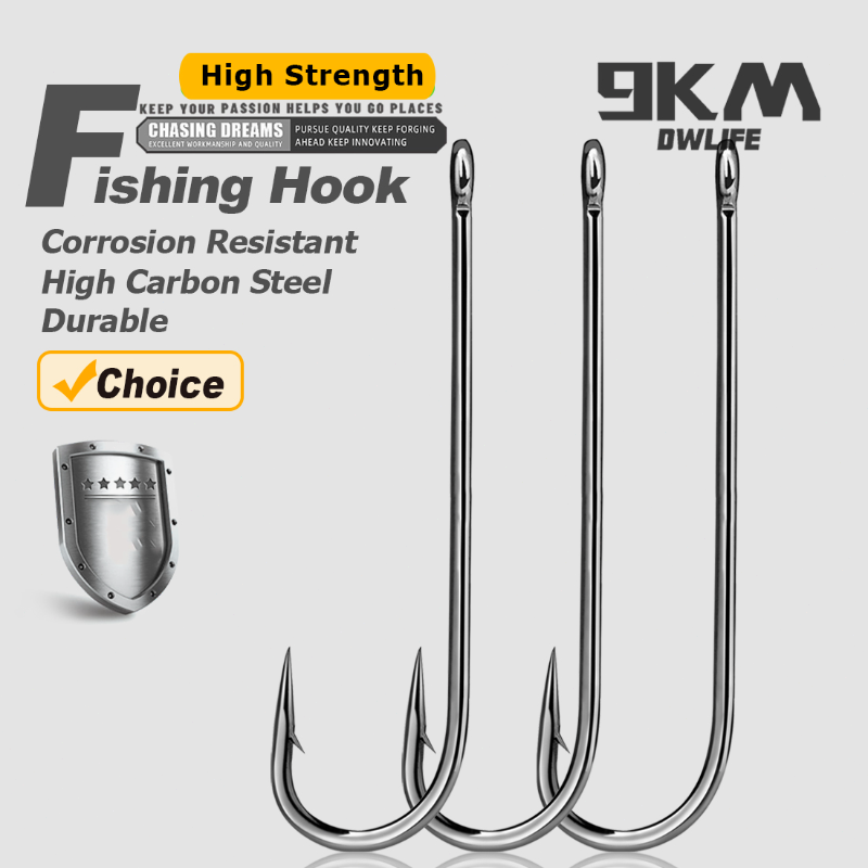 Fishing Hooks Long Shank Hooks - Fishing Hook Barbless 评论和价格