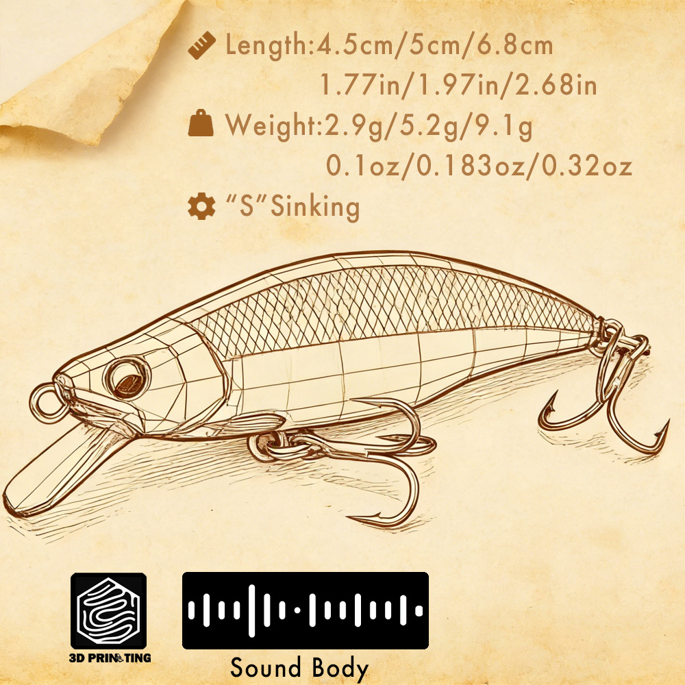 B&U Trout Pattern Hard Bait Si - Fishing Hook Assortment 评论和价格