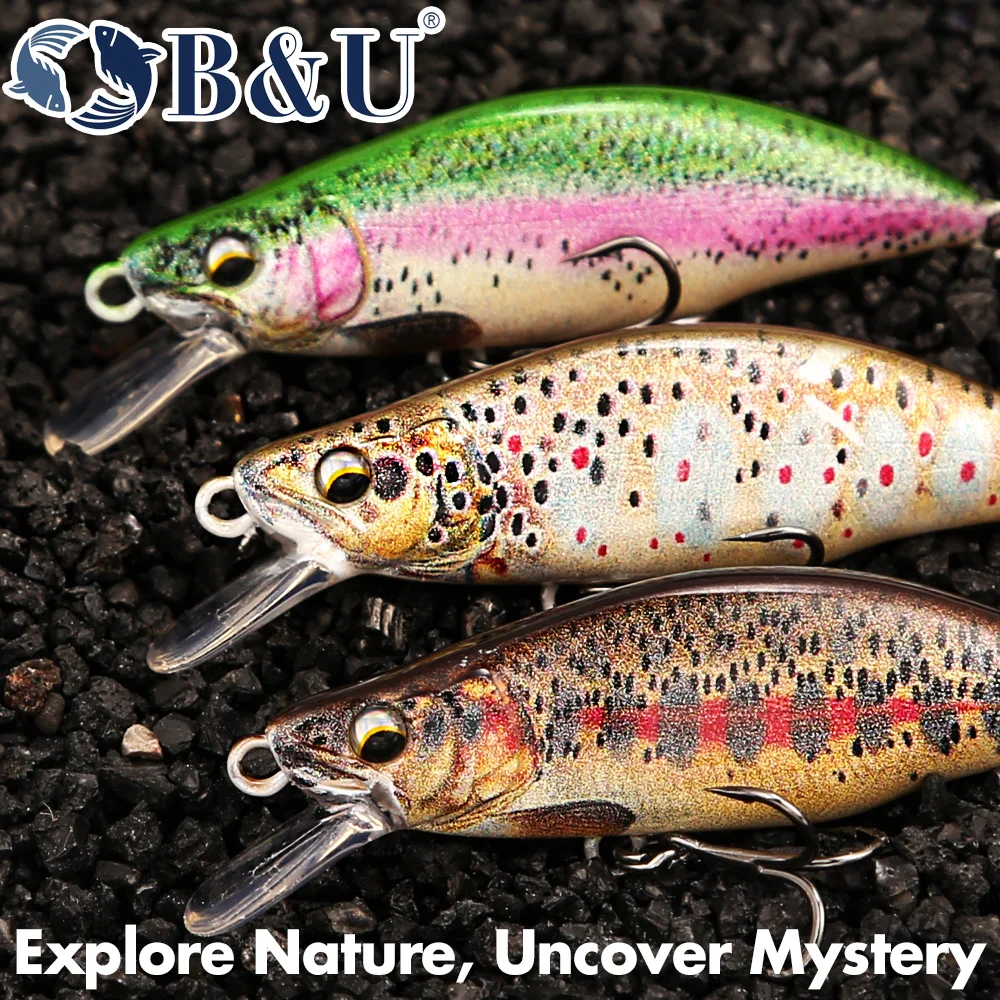 B&U Trout Pattern Hard Bait Si - Fishing Hook Assortment 评论和价格