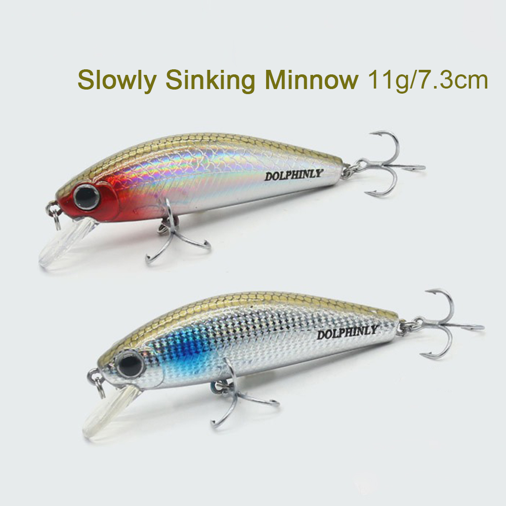 Sinking Minnow Fishing Lures 1 - Fishing Hook Treble 评论和价格