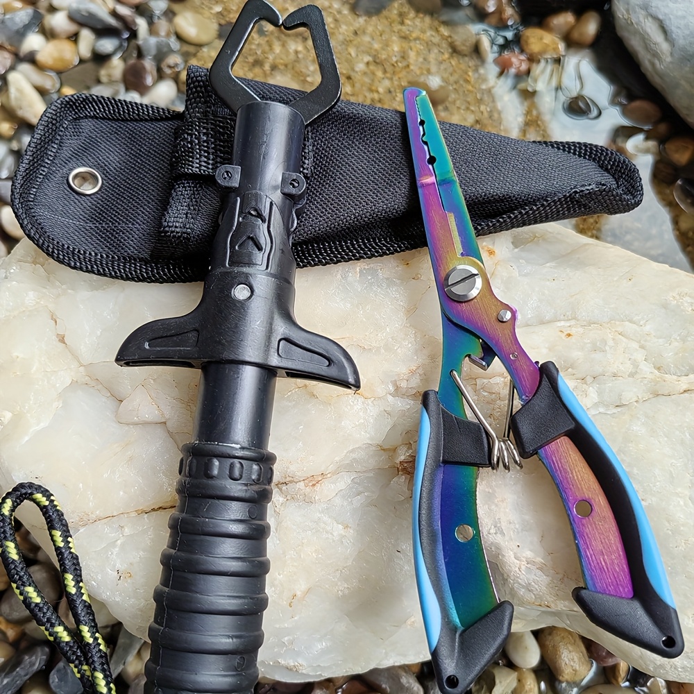 Fishing Pliers and Gripper Set - Fishing Hook Sharpener 评论和价格