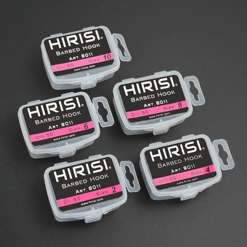 New Hirisi 50pcs Boxed Hooks B - Fishing Hook Box 评论和价格