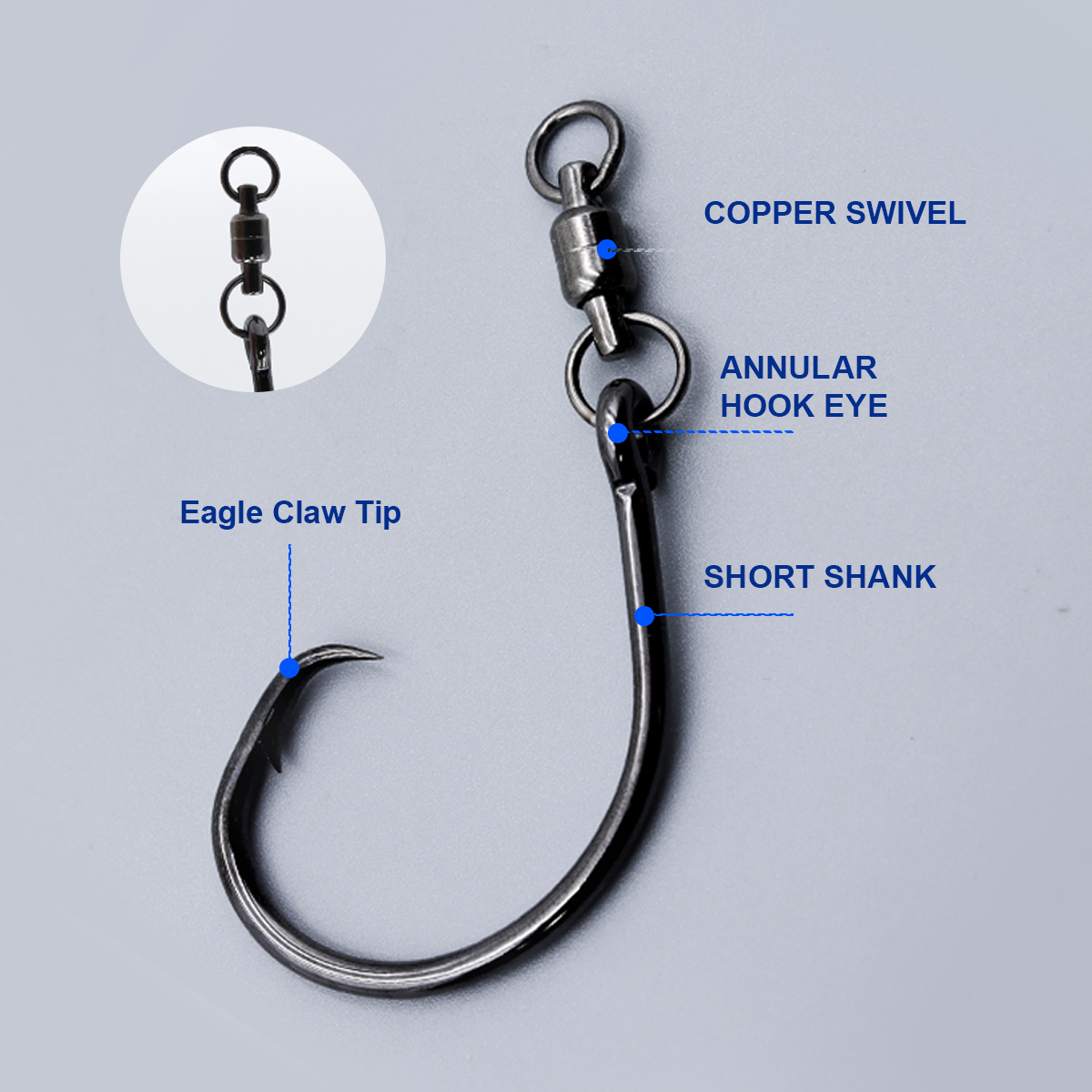 ZYZHE 3/6/9pcs Circle Hooks Wi - Fishing Hook Barbless 评论和价格