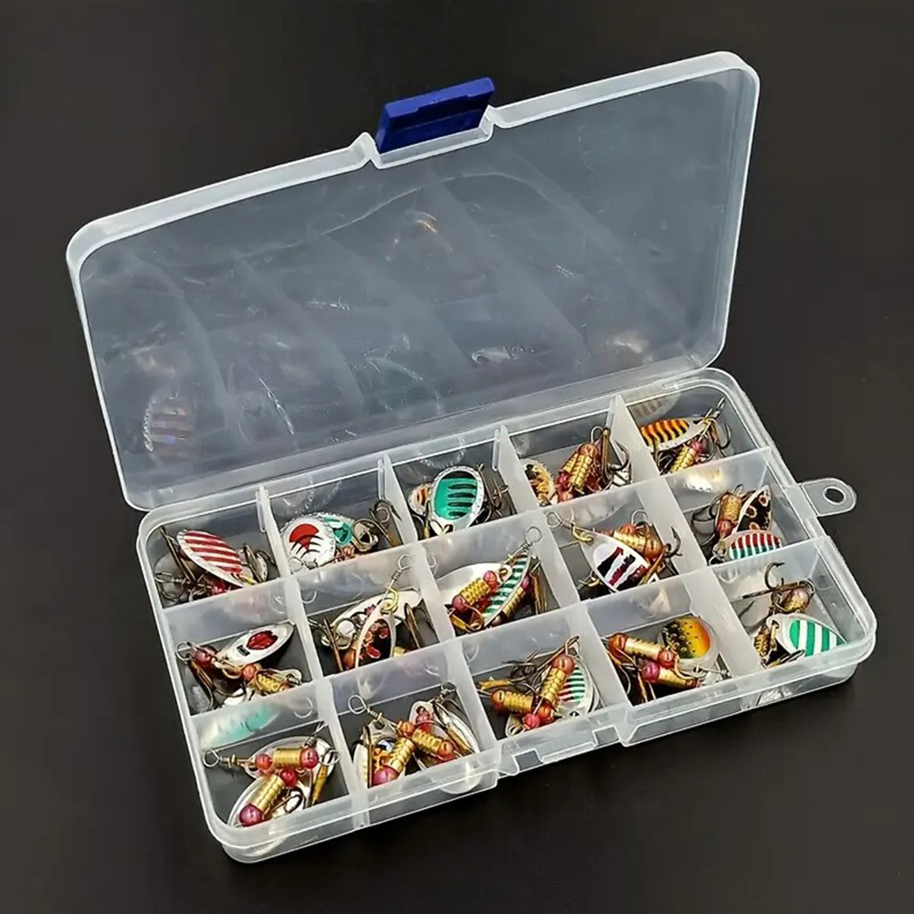 30pcs Metal Spoon Spinner Fish - Fishing Hook Treble 评论和价格