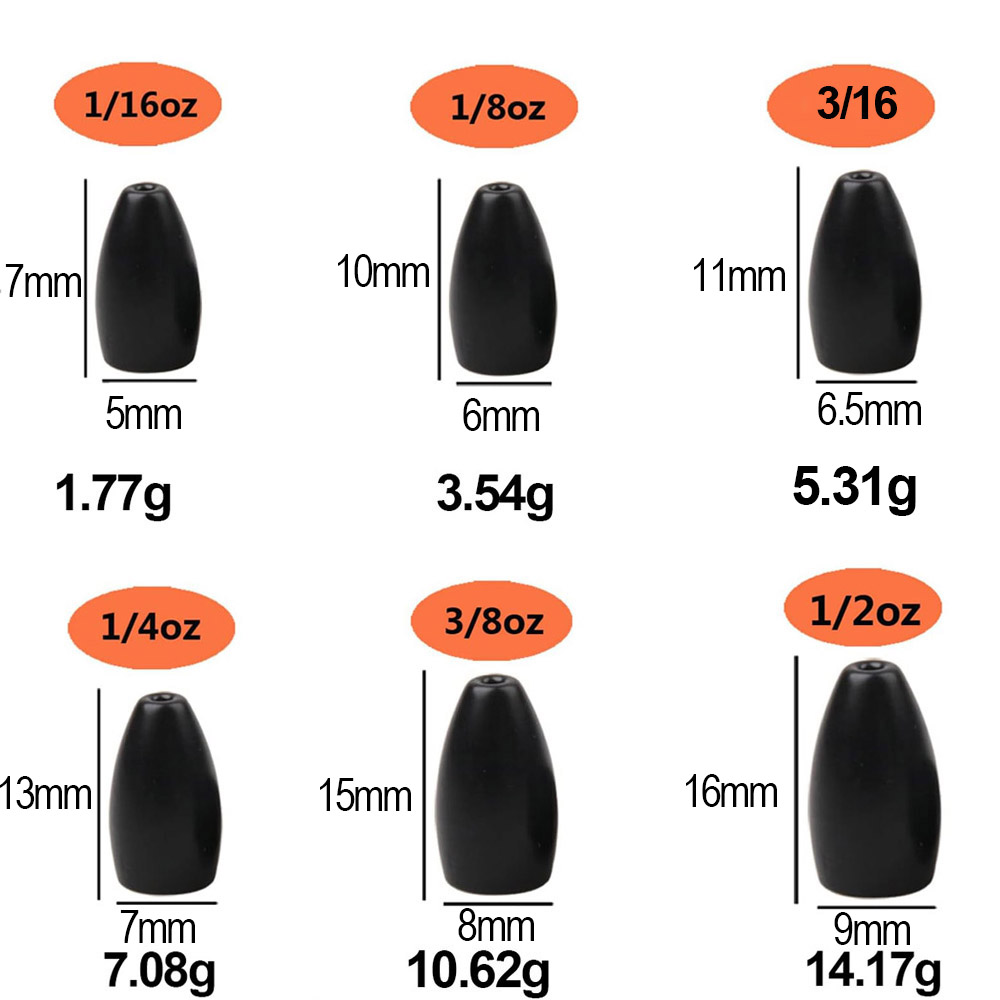 Tungsten Steel Fishing Weights - Fishing Hook Jig 评论和价格
