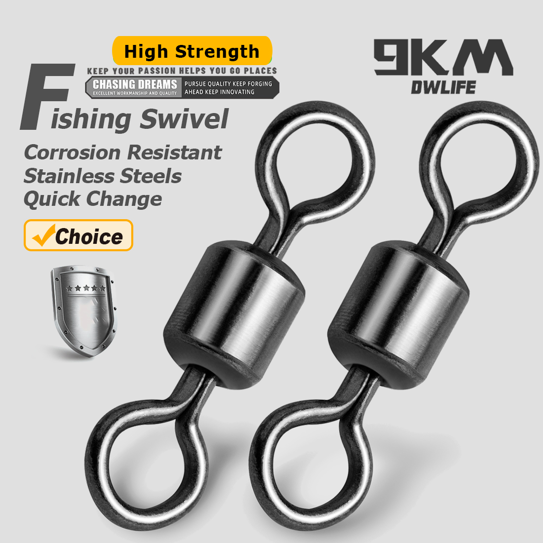 Fishing Rolling Barrel Swivel  - Fishing Hook Barbless 评论和价格